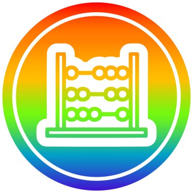 gökkuşağı spektrumunda geleneksel abaküs