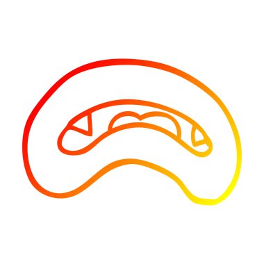 sıcak degrade çizgi çizim karikatür vampir ağız