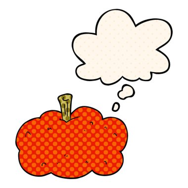 çizgi film kabak ve çizgi roman tarzında düşünce balonu