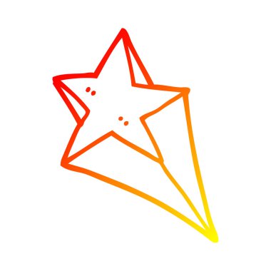 sıcak degrade çizgi çizim karikatür çekim yıldız