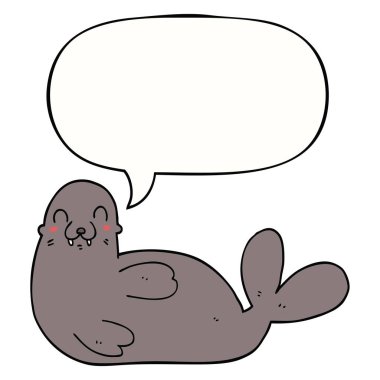 karikatür mühür ve konuşma balonu