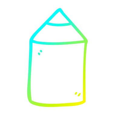 soğuk degrade çizgi çizim karikatür renkli kalem