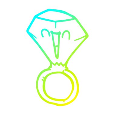 soğuk degrade çizgi çizim karikatür mutlu yüz halkası