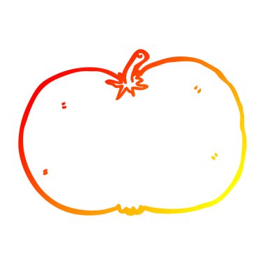 sıcak degrade çizgi çizim karikatür domates