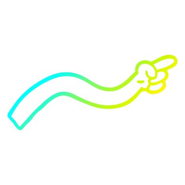 soğuk degrade çizgi çizim karikatür işaret kolu