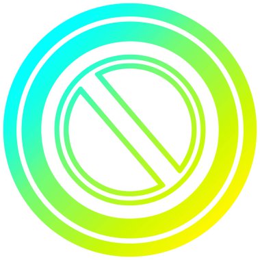 soğuk degrade spektrumda genel stop dairesel