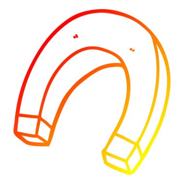 sıcak degrade çizgi çizim karikatür mıknatıs