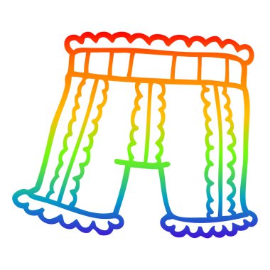 gökkuşağı gradyan çizgi çizim karikatür iç çamaşırı