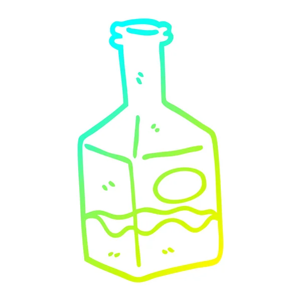 Froid gradient ligne dessin dessin animé boisson dans carafe — Image vectorielle