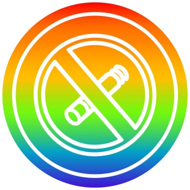 gökkuşağı spektrumunda sigara dairesel