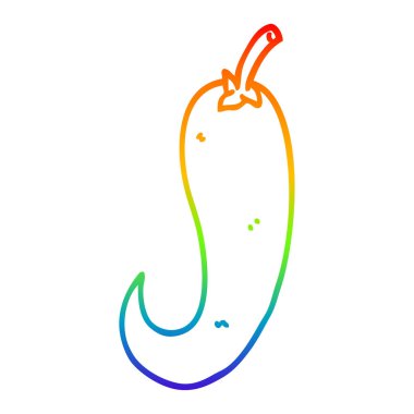 gökkuşağı gradyan çizgi çizim karikatür kırmızı acı biber biber