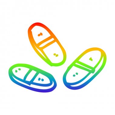 gökkuşağı gradyan çizgi çizim karikatür tablet