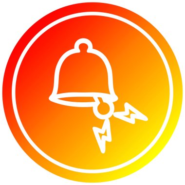 sıcak degrade spektrumda zil dairesel zil