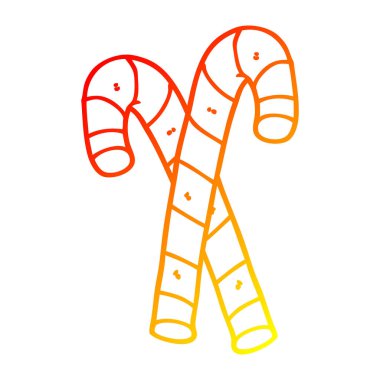 sıcak degrade çizgi çizim karikatür şeker kamışı