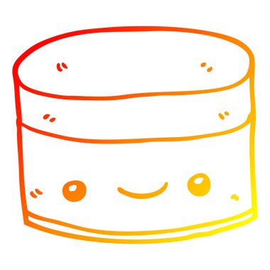 sıcak degrade çizgi çizim karikatür illüstrasyon