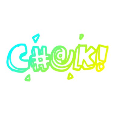 soğuk degrade çizgi çizim karikatür küfür kelime