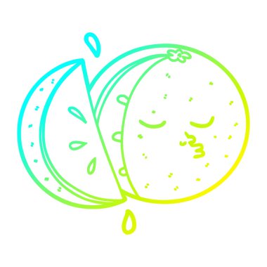 soğuk degrade çizgi çizim karikatür turuncu