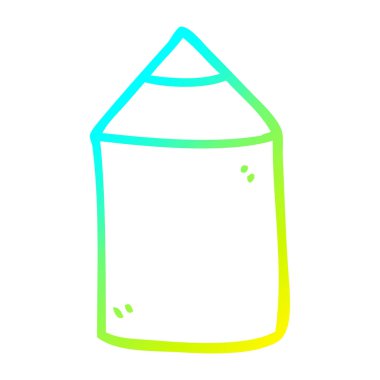 soğuk degrade çizgi çizim karikatür renkli kalem