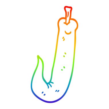 gökkuşağı gradyan çizgi çizim karikatür acı biber