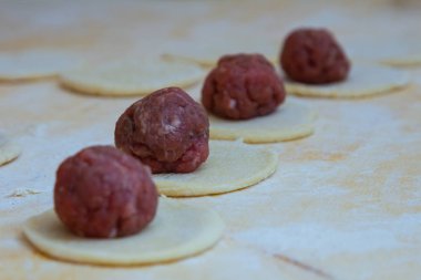 Köfte ev mutfak, yemek