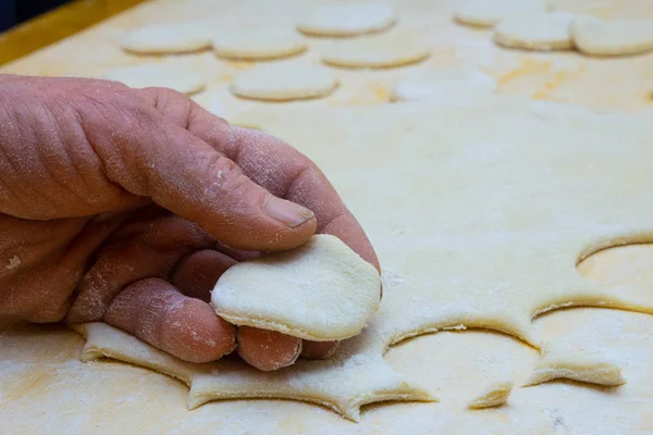 Knödel Kochen Der Heimischen Küche — Stockfoto