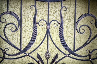 Dövme metal çit dekoratif işleme unsurları