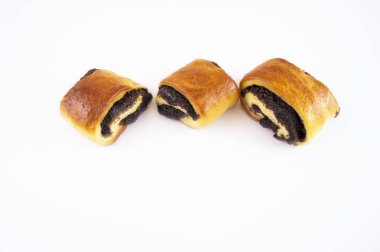 Üzerinde hafif bir arka plan doldurarak bir haşhaş ile buns