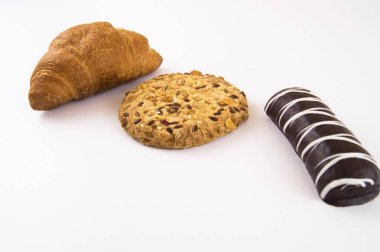 kruvasan, kurabiye ve Çikolata Bisküvi