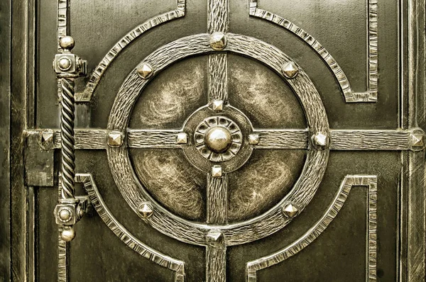 Decorative Elements Forged Metal Doors — Stock Photo, Image