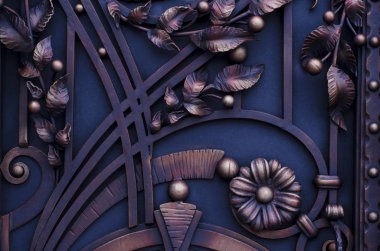 Dekorasyon dövme elemanları ile metal Gates