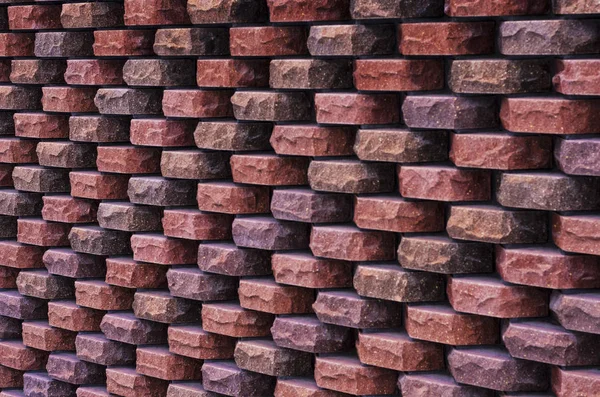 Beautiful decorative wall of torn brick