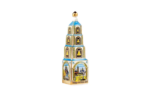 Keramik Souvenir Spielzeug Form Eines Tempels Mit Schöner Farbmalerei Auf — Stockfoto