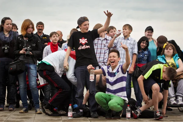 Ryssland Yaroslavl Maj 2013 Breakdance Battle Konkurrens Gata Som Utomhus — Stockfoto