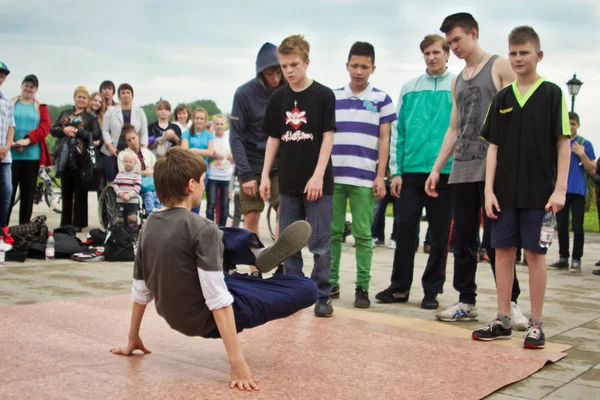 Rússia Yaroslavl Maio 2013 Competição Batalha Breakdance Uma Rua Livre — Fotografia de Stock