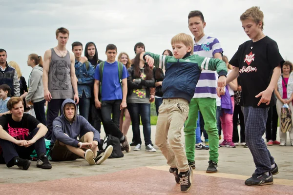 Ryssland Yaroslavl Maj 2013 Breakdance Battle Konkurrens Gata Som Utomhus — Stockfoto
