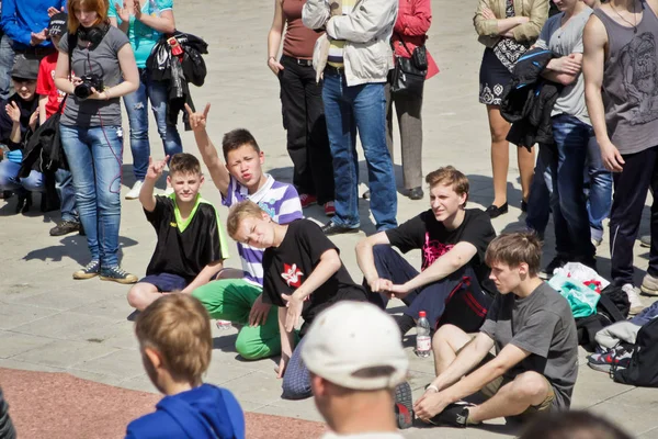 Rússia Yaroslavl Maio 2013 Competição Batalha Breakdance Uma Rua Livre — Fotografia de Stock