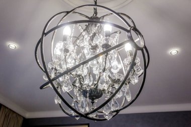 Oturma odası ve boş bir daire Lüks ortamı segmentlerinin modern ev iç dekor öğeleri