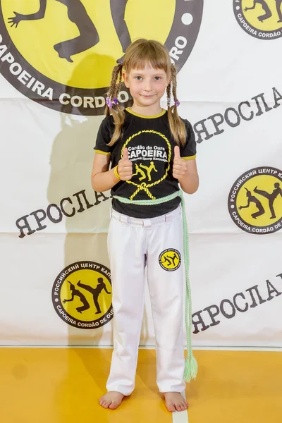 Rosja Yaroslavl Maja 2018 Grupa Osób Biorących Udział Capoeira Siłowni — Zdjęcie stockowe