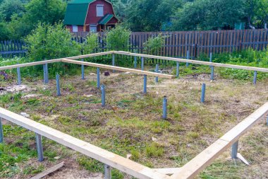 ahşap iç çerçeve binanın altında yeni bir ev inşa mimari konut inşaatı sopa ev çerçeve.