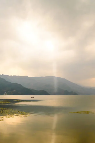 Absoluut Fantastisch Wonderbare Prachtig Uitzicht Gevangen Vanaf Oever Van Lake — Stockfoto