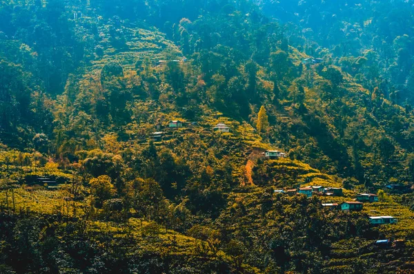 Panorama Vista Panorámica Del Valle Cachemira Del Himalaya Himalaya India — Foto de Stock