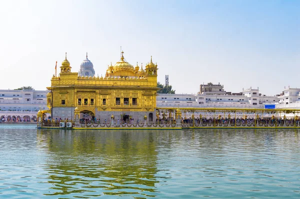 Templo Oro Harmandir Sahib Gurdwara Amritsar Punjab India Asia Icono — Foto de Stock