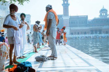 Amritsar, Pencap, Hindistan, Asya - 9 Mayıs: Pencap dili Sih hacı dindar 
