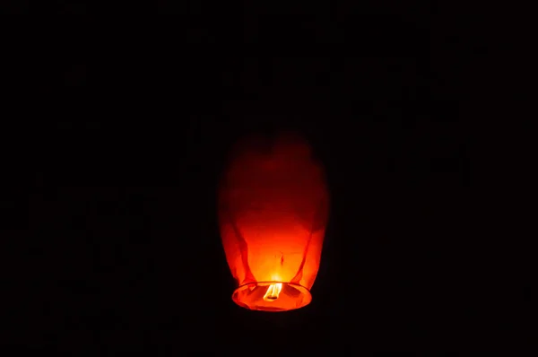 Hot Air Gas Ballong Blåsa Över Diwali Festival Isolerad Svart — Stockfoto