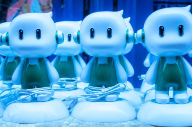 Ev yapımı 3 boyutlu elektrik lambası, çekici modern tasarım, enerji bilimi ve teknoloji konsepti. Dekoratif element nesnesinin kusursuz renksiz soyut desen tasarımı. Arkaplan dekorasyonu.