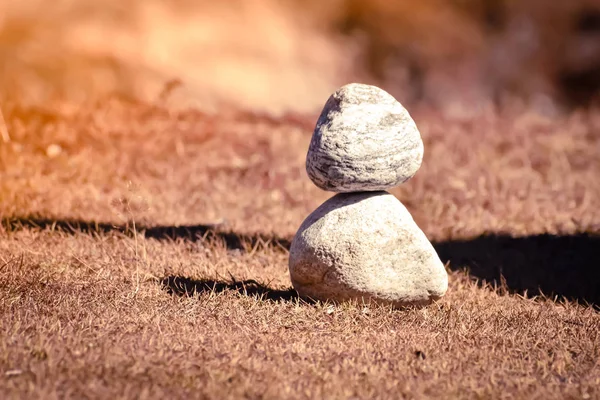 Heap White Stone Stack Rock Decoration Vertical Style Composition Copy — Stock Photo, Image