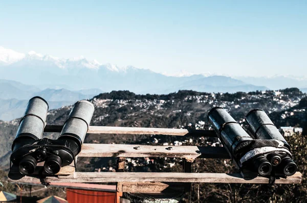 Телескопы Бинокль Полевые Очки Установленные Зрителя Увеличить Бинокулярное Зрение Увидеть — стоковое фото