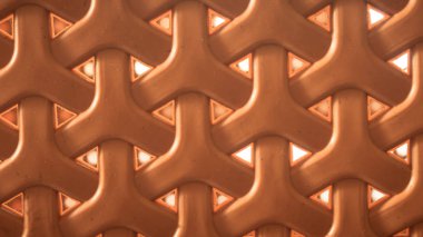 Zemin tasarımı için PVC Polymer Vinil deseni ya da modern bir binanın parlak renkli kapı ve pencerelerinin dış duvar dekorasyonu. Modada, el çantalarında, ambalaj çantalarında ya da lüks eşyalarda kullanılabilir