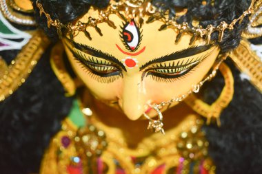 Durga Maa'yı üçüncü bir göz veya 