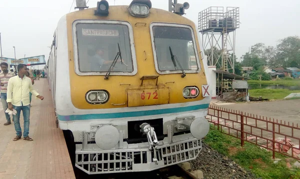 Emu Train Santragachiamta Terminal Railway Station Santragachi Amta Branch Line — Stock Photo, Image